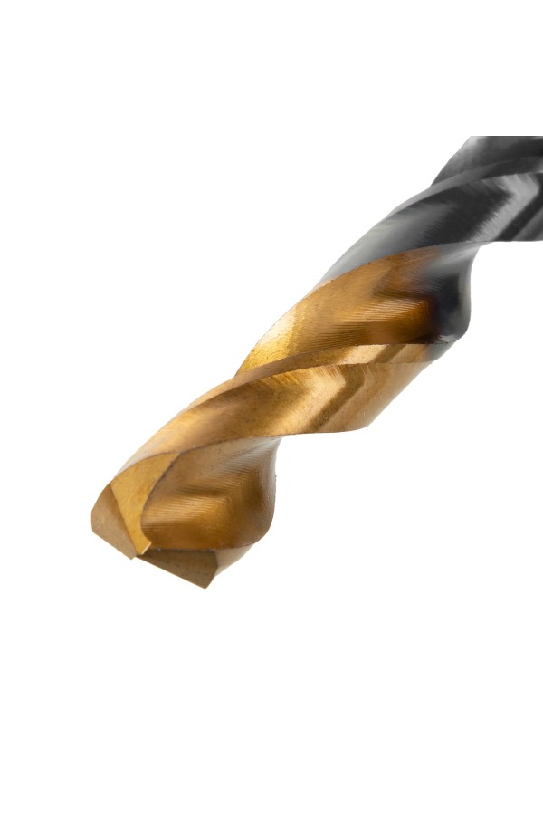 Сверло по металлу, 10 мм, HSS-Tin, Golden Tip, 8 шт. Denzel