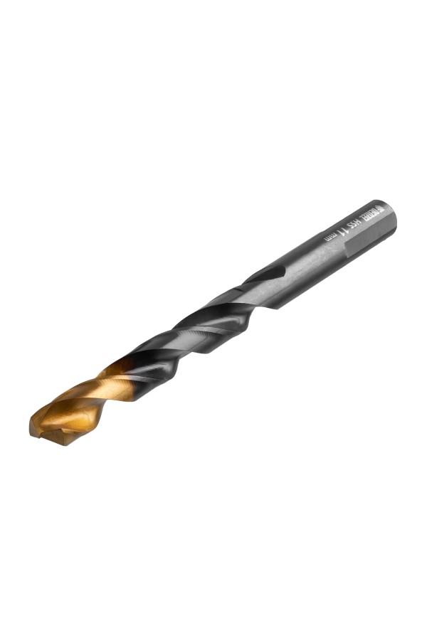 Сверло по металлу, 11 мм, HSS-Tin, Golden Tip, 6 шт. Denzel