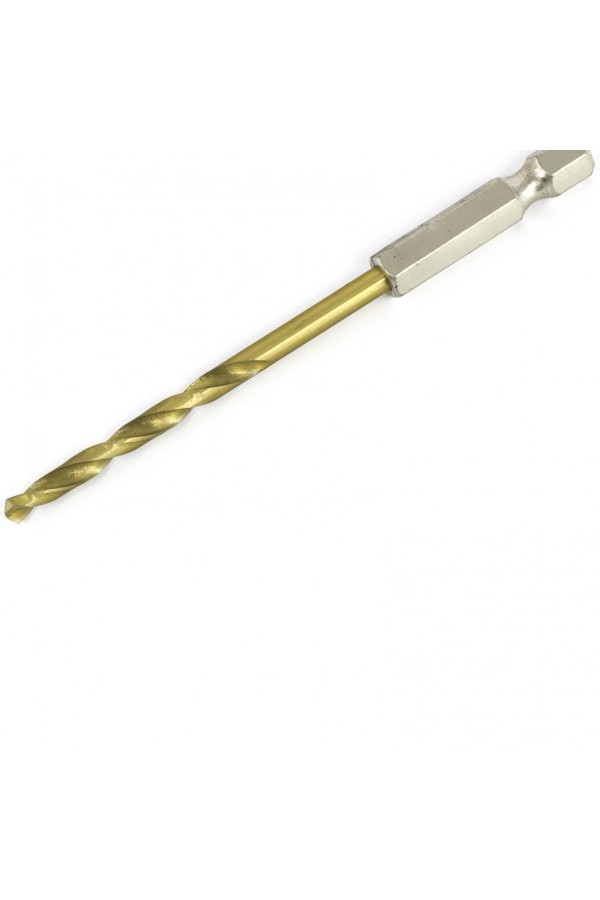 Сверло по металлу, 3.8 мм, HSS, нитридтитановое покрытие, шестигранный хвостовик Matrix