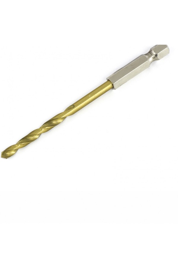 Сверло по металлу, 4.2 мм, HSS, нитридтитановое покрытие, шестигранный хвостовик Matrix