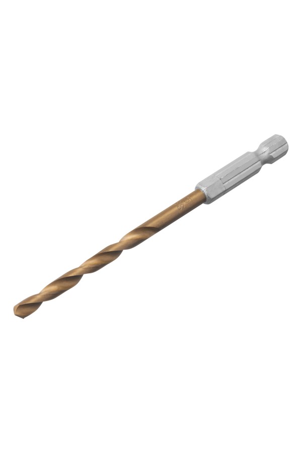 Сверло по металлу, 4.5 мм, HSS, нитридтитановое покрытие, шестигранный хвостовик Matrix