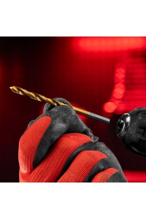 Сверло по металлу, 4.8 мм, HSS, нитридтитановое покрытие, цилиндрический хвостовик Matrix