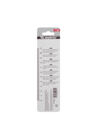 Сверло по металлу, 5 мм, HSS, нитридтитановое покрытие, цилиндрический хвостовик Matrix