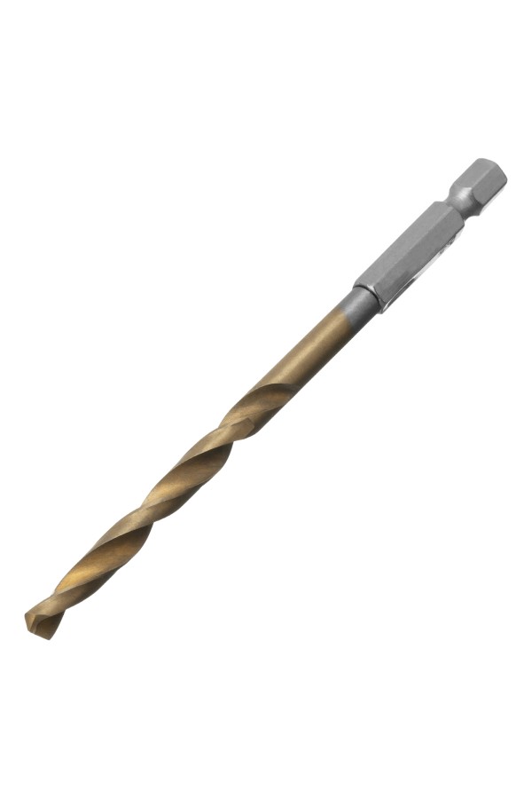 Сверло по металлу, 5.5 мм, HSS, нитридтитановое покрытие, шестигранный хвостовик Matrix