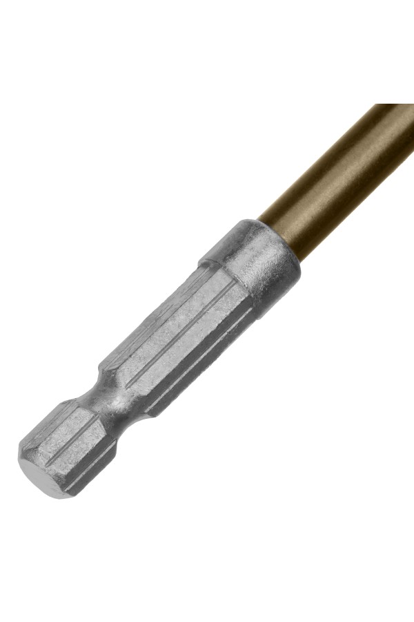 Сверло по металлу, 6 мм, HSS, нитридтитановое покрытие, шестигранный хвостовик Matrix