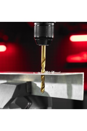 Сверло по металлу, 8 мм, HSS, нитридтитановое покрытие, цилиндрический хвостовик Matrix