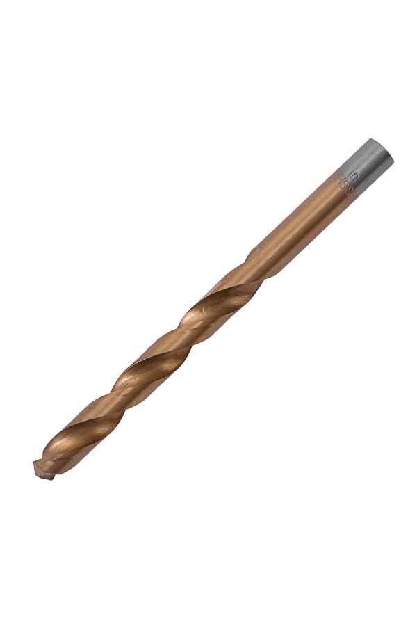 Сверло по металлу, 10 мм, HSS, нитридтитановое покрытие, цилиндрический хвостовик Matrix