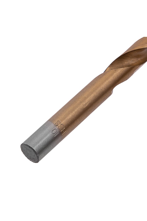 Сверло по металлу, 10 мм, HSS, нитридтитановое покрытие, цилиндрический хвостовик Matrix