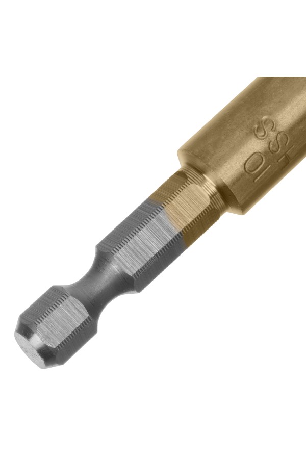 Сверло по металлу, 10 мм, HSS, нитридтитановое покрытие, шестигранный хвостовик Matrix