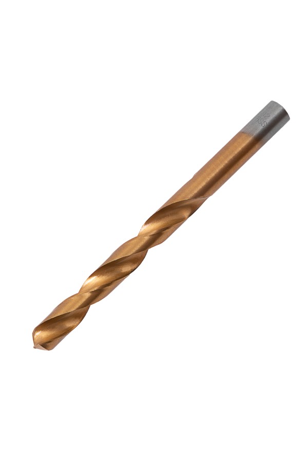 Сверло по металлу, 12 мм, HSS, нитридтитановое покрытие, цилиндрический хвостовик Matrix