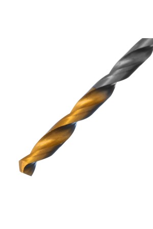 Сверло спиральное по металлу 2,5 x 57 мм, Р6М5, Golden Tip , 2шт. Denzel