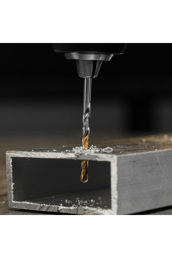 Сверло спиральное по металлу 3,5 x 70 мм, Р6М5, Golden Tip , 2шт. Denzel