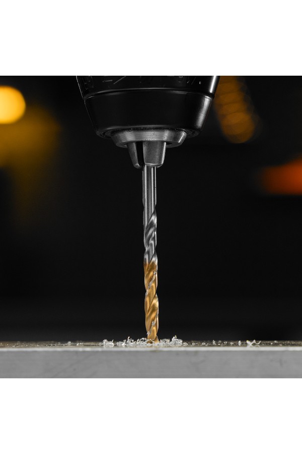 Сверло спиральное по металлу 4 x 75 мм, Р6М5, Golden Tip  Denzel