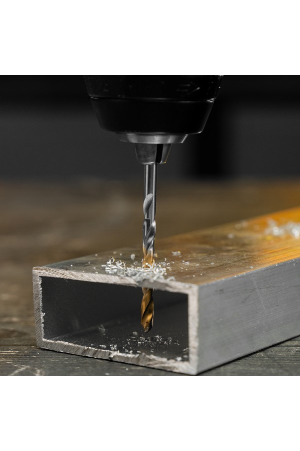 Сверло спиральное по металлу 4 x 75 мм, Р6М5, Golden Tip  Denzel