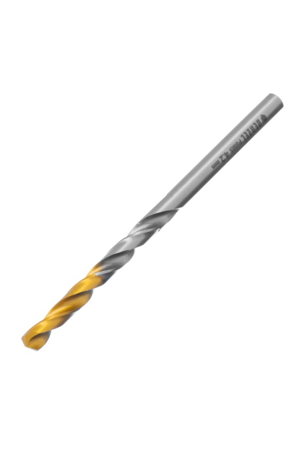 Сверло спиральное по металлу 4,2 x 75 мм, Р6М5, Golden Tip  Denzel