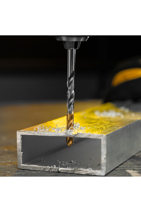 Сверло спиральное по металлу 5 x 86 мм, Р6М5, Golden Tip  Denzel