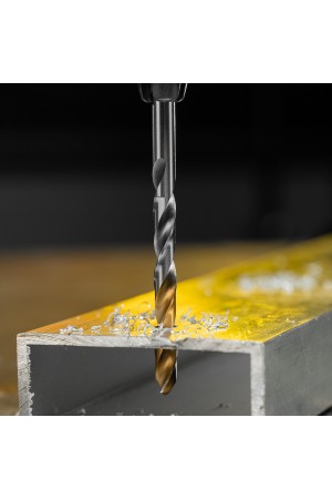 Сверло спиральное по металлу 5,5 x 93 мм, Р6М5, Golden Tip  Denzel