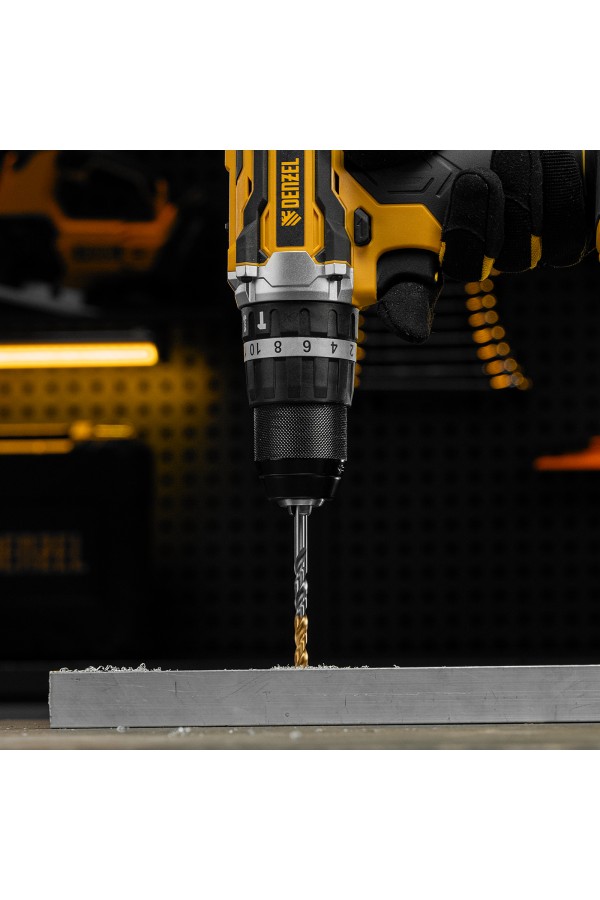 Сверло спиральное по металлу 6 x 93 мм, Р6М5, Golden Tip  Denzel