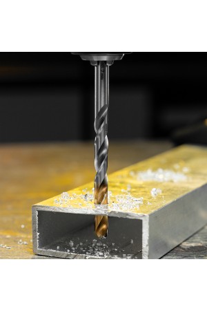 Сверло спиральное по металлу 7,0 x 109 мм, Р6М5, Golden Tip  Denzel