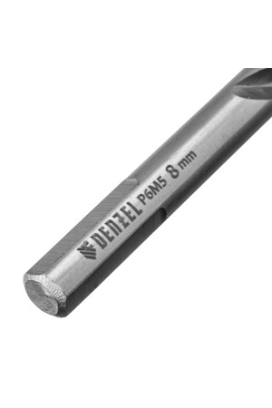 Сверло спиральное по металлу 8 x 117 мм, Р6М5, Golden Tip  Denzel