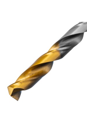 Сверло спиральное по металлу 8 x 117 мм, Р6М5, Golden Tip  Denzel