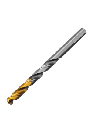 Сверло спиральное по металлу 8 x 117 мм, Р6М5, Golden Tip  Denzel