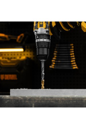 Сверло спиральное по металлу 9 x 125 мм, Р6М5, Golden Tip  Denzel