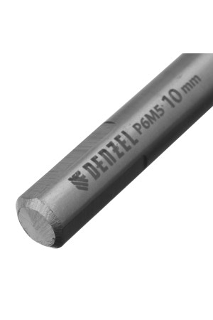 Сверло спиральное по металлу 10 x 133 мм, Р6М5, Golden Tip  Denzel
