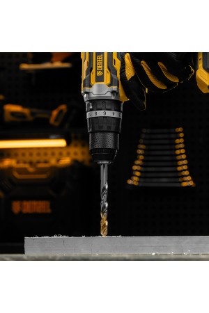 Сверло спиральное по металлу 10 x 133 мм, Р6М5, Golden Tip  Denzel