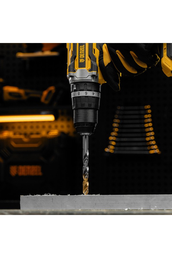 Сверло спиральное по металлу 10 x 133 мм, Р6М5, Golden Tip  Denzel