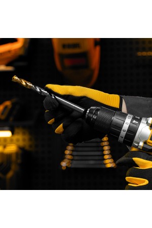 Сверло спиральное по металлу 11 x 142 мм, Р6М5, Golden Tip  Denzel