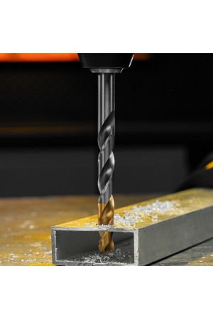 Сверло спиральное по металлу 12 x 151 мм, Р6М5, Golden Tip  Denzel