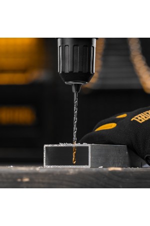 Сверло спиральное по металлу 3,5 х 112 мм, Р6М5, Golden Tip, удлиненное, 2шт. Denzel