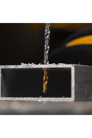 Сверло спиральное по металлу 4 х 119 мм, Р6М5, Golden Tip, удлиненное Denzel