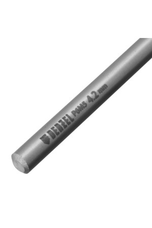 Сверло спиральное по металлу 4,2 х 119 мм, Р6М5, Golden Tip, удлиненное Denzel