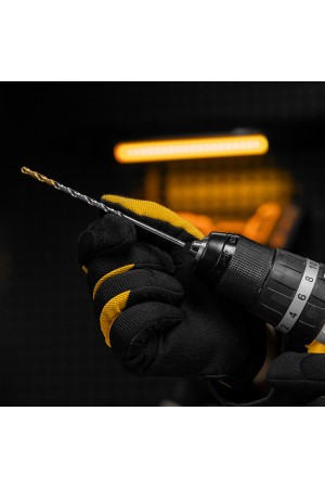 Сверло спиральное по металлу 4,2 х 119 мм, Р6М5, Golden Tip, удлиненное Denzel