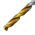 Сверло спиральное по металлу 4,5 х 126 мм, Р6М5, Golden Tip, удлиненное Denzel