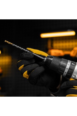 Сверло спиральное по металлу 5 х 132 мм, Р6М5, Golden Tip, удлиненное Denzel