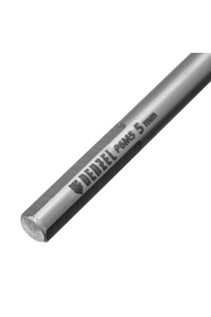 Сверло спиральное по металлу 5 х 132 мм, Р6М5, Golden Tip, удлиненное Denzel