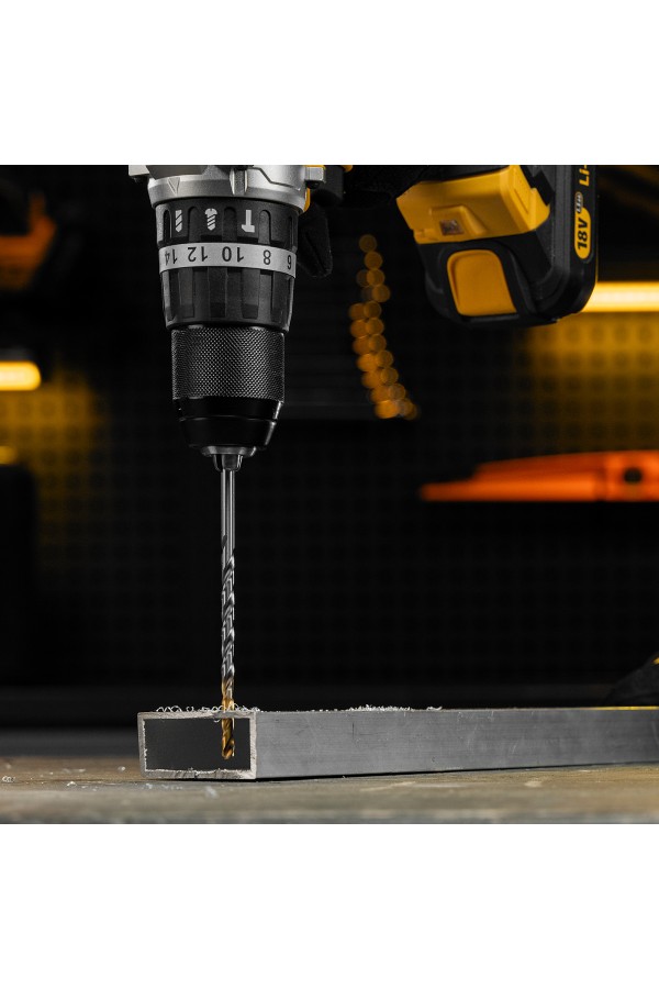 Сверло спиральное по металлу 5 х 132 мм, Р6М5, Golden Tip, удлиненное Denzel