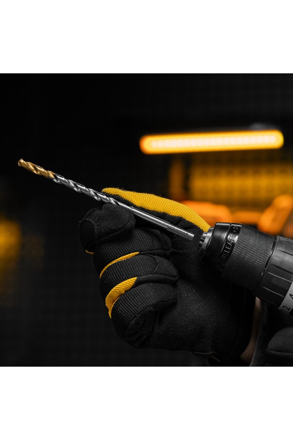 Сверло спиральное по металлу 6 х 139 мм, Р6М5, Golden Tip, удлиненное Denzel