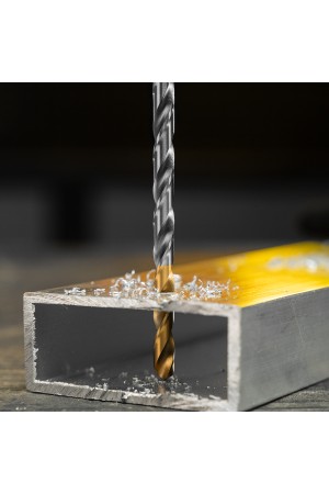 Сверло спиральное по металлу 6 х 139 мм, Р6М5, Golden Tip, удлиненное Denzel