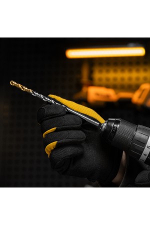 Сверло спиральное по металлу 6,5 х 148 мм, Р6М5, Golden Tip, удлиненное Denzel