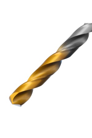 Сверло спиральное по металлу 7,0 х 156 мм, Р6М5, Golden Tip, удлиненное Denzel