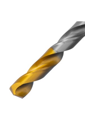 Сверло спиральное по металлу 7,5 х 156 мм, Р6М5, Golden Tip, удлиненное Denzel