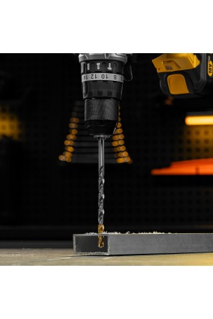 Сверло спиральное по металлу 7,5 х 156 мм, Р6М5, Golden Tip, удлиненное Denzel