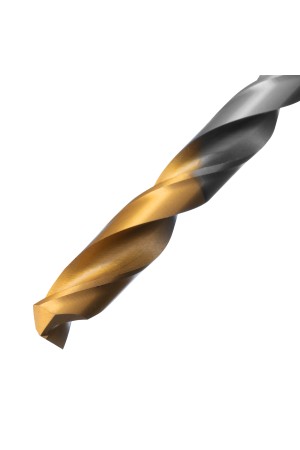 Сверло спиральное по металлу 8 х 165 мм, Р6М5, Golden Tip, удлиненное Denzel