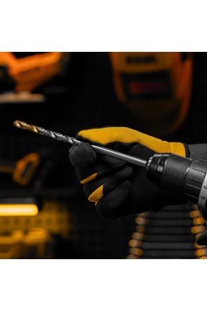 Сверло спиральное по металлу 8 х 165 мм, Р6М5, Golden Tip, удлиненное Denzel