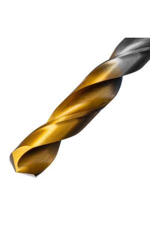 Сверло спиральное по металлу 11 х 195 мм, Р6М5, Golden Tip, удлиненное Denzel