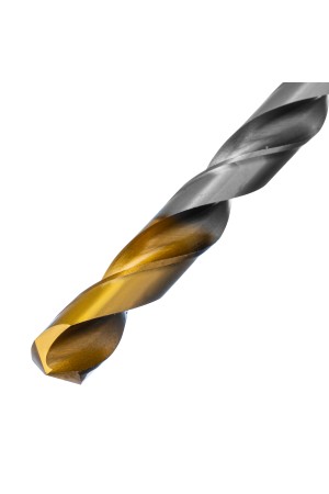 Сверло спиральное по металлу 12 x 205 мм, Р6М5, Golden Tip, удлиненное Denzel